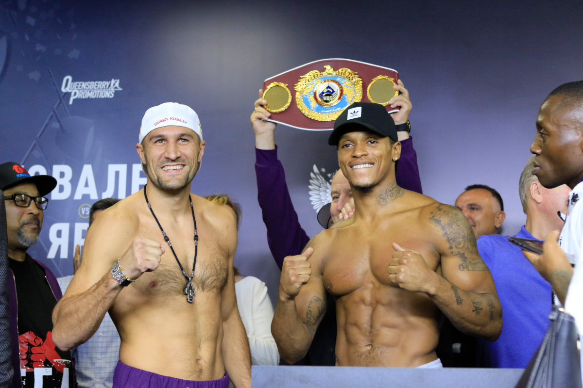 max boxing news sergey kovalov and anthony yarde weigh in for tomorrow s big fight